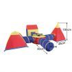 Kids Luxury Tent & Teepee Tunnel Play Set W/Kid-Friendly Durable Nylon Material