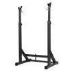 100-150Cm Height Adjustable Squat Rack Weight Lifting Barbell Stand 300Kg Capacity