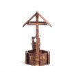 Garden Decor Timber Fir Wooden Wishing Well Flower Pot Built To Last For Years