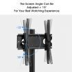 Height Adjustalbe Angle Titable Free Moving Tv Stand For 23"-55" Screen Max 30Kg