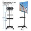 Height Adjustalbe Angle Titable Free Moving Tv Stand For 23&quot;-55&quot; Screen Max 30Kg