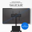 Height Adjustalbe Angle Titable Free Moving Tv Stand For 23"-55" Screen Max 30Kg