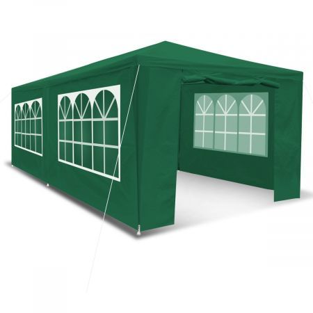 3X6M Waterproof Uv Block Wall Outdoor Gazebo Party Marquee Tent W/2 Roll-Up Doors