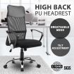 High Back Breathable Mesh Computer Executive Office Chair W/Comfortable Pu Headrest