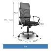 High Back Breathable Mesh Computer Executive Office Chair W/Comfortable Pu Headrest