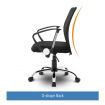 Mid-Back Highly Breathable Mesh Computer Executive Office Chair W/Contoured Back
