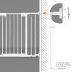 6 Panels Shape Adjustable Foldable Kids Pet Metal Playpen Fence W/2 Locking System