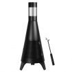 47"Outdoor Fire Pit Patio Heater Brazier W/Safety Mesh Door,Chimney For Ventilation