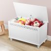 Kids Wooden Toys Clothes Storage Chest Box W/Safety Hinge Max 100Kg Load 80X40X49Cm