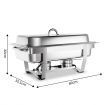 9L Bain Maire Bow Chafing Dish Set Stainless Steel Food Buffet Warmer