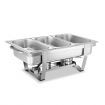 3 X 3L Bain Maire Bow Chafing Dish Set Stainless Steel Food Buffet Warmer