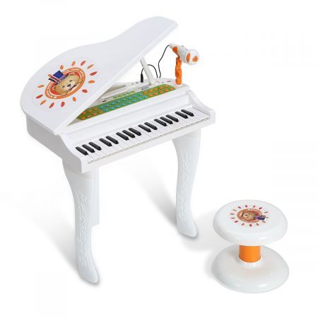 Kids Electronic Piano 37 Keyboard Toy W/ Flashing Light For Easy Learning