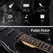 Full-Size 39" Electric Guitar Perfect For Beginner&Intermediate Players-Black