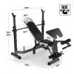 Adjustable Incline Weight Bench Multi Exercise Home Gym Fitness Station