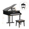 Classical Wooden Kids 30 Keys Piano W/ Bench Great For Gift-Black
