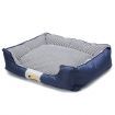 XXL Cosy Thick Padded Pet Bed W/Detach Washable Leece Cushion,Blanket,Bone