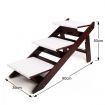 3 Step Foldable Pet Ramp Stair For Small Older Sick Dog Hold Max 50Kg