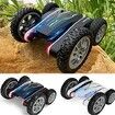 Rechargeable Stunt Car Double-Side Rotating Mini Electric Deformation Car with Light 360 Rotating