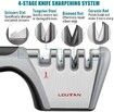 4-Stage Knife Sharpener Premium Manual Works for Scissors,Ceramic,Steel Knives