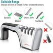 4-Stage Knife Sharpener Premium Manual Works for Scissors,Ceramic,Steel Knives