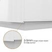 Modern White Rectangle Coffee Table Living Room Storage Furniture High Gloss 4 Drawers 16 LED Colours