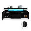 LED Sideboard Corner TV Stand Cabinet Entertainment Unit Buffet Table Black High Gloss 3 Drawers