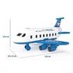 Large Size Passenger Plane Deformation Music Simulation DIY Track Inertia Toy Aircraft Kids Airplane Toy for Children Gift