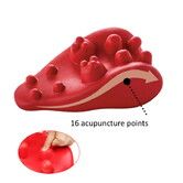 Acupressure Neck Pain Relief Cushion PU EVA Massage Neck Cushion Col.Red