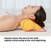 PU EVA Neck and Shoulder heart-shape Cushion Cervical Traction Device for TMJ Pain Relief and Cervical Spine Alignment