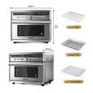 Maxkon 10-In-1 Oil Free Digital Air Fryer Convection Oven Cooker 25L 1800W Silver