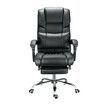 PU Leather 8-Point Massage Executive Office Chair w/ Lumbar Support Retractable Footrest