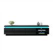 TV Unit Storage Cabinet 3 Drawers Television Stand High Gloss Front LED Lighted Modern Furniture Console Black