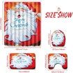 Christmas Bathroom Sets Decorations (Toilet Seat Cover, Non-Slip Bath Mat Set/Rugs, Shower Curtain), Christmas Bathroom Sets Decor with Merry Christmas