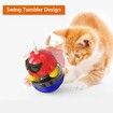 Cat Toy Automatic, Pet Toy Balls, Multifunctional Interactive Laser Cat Toy with Swing Tumbler USB Charging