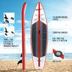 GENKI Inflatable Surfboard 2 in1 SUP Stand Up Paddle Board Kayak Red