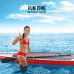 GENKI Inflatable Surfboard 2 in1 SUP Stand Up Paddle Board Kayak Red