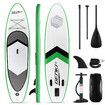 GENKI Inflatable SUP Stand Up Paddle Board Surfboard Kayak 2 in1 Dark Green