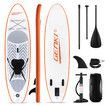 GENKI Stand Up Paddle Board Inflatable SUP Surfboard Kayak with Seat Orange