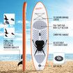 GENKI Stand Up Paddle Board Inflatable SUP Surfboard Kayak with Seat Orange