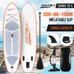 GENKI SUP Inflatable Stand Up Paddle Board 2 in1 Surfboard Kayak Orange