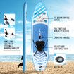 GENKI Inflatable Stand Up Paddle Board SUP Kayak Surfboard with Seat Blue