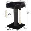 101Cm Cat Scratching Post Climbing Tree Gym Pole W/ Rope, Soft Plush Mat