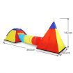 Kids Tent & Teepee Tunnel Play Set W/Kid-Friendly Durable Nylon Material