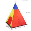 Kids Tent & Teepee Tunnel Play Set W/Kid-Friendly Durable Nylon Material