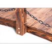 Garden Decor Timber Fir Wooden Bridge W/Chain Rails Support Max 110Kg