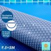 Enery,Chemical,Water Saving 600 Micron Swimming Pool Cover Blanket-9.5M X 5M