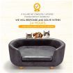 Large Pvc Leather Dog Bed Pet Sofa Lounge Couch W/High-Density Sponge Padding