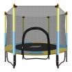 60&quot; 36-Spring Mini Jumping Trampoline W/Safety 1.25M Enclosure, Max 80Kg