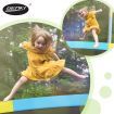60" 36-Spring Mini Jumping Trampoline W/Safety 1.25M Enclosure, Max 80Kg