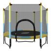 60" 36-Spring Mini Jumping Trampoline W/Safety 1.25M Enclosure, Max 80Kg